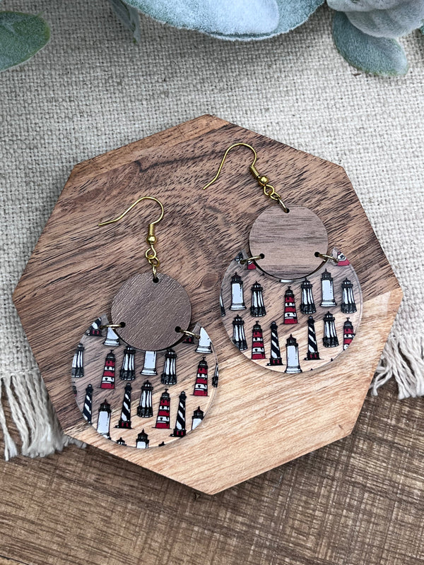 Lighthouse dangle earring