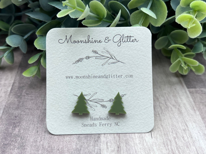 Christmas tree stuff earrings