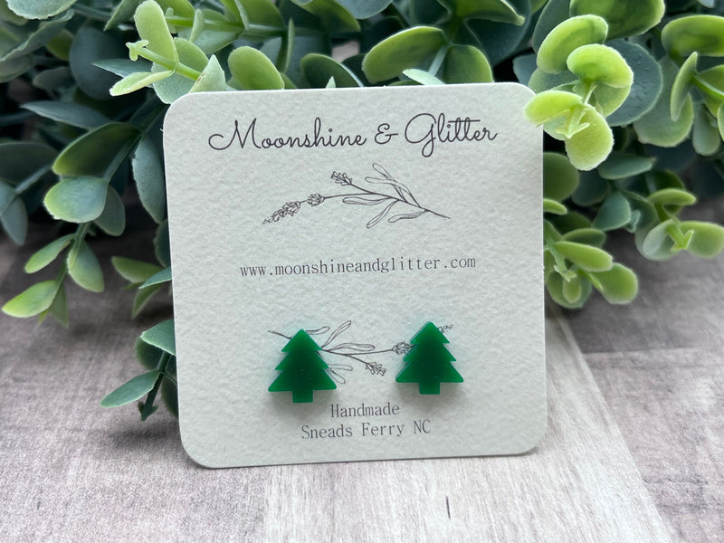 Christmas tree stuff earrings