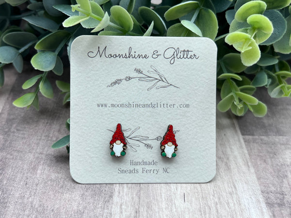 Gnome stud earrings