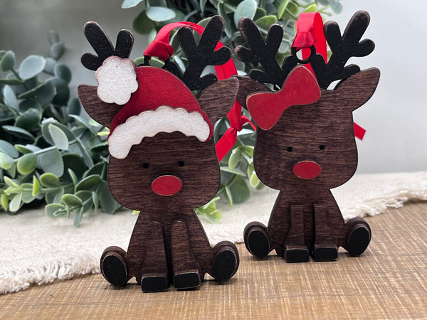 Reindeer 3d ornament