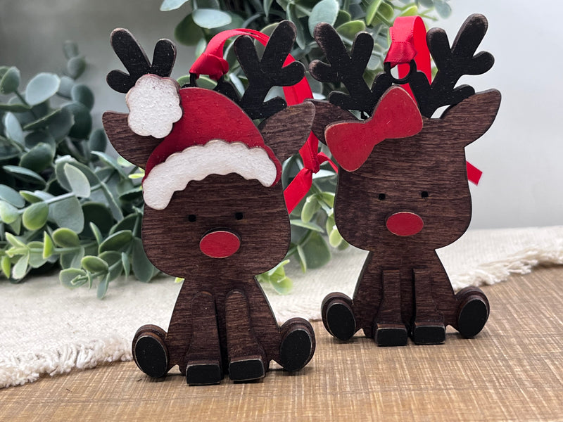 Reindeer 3d ornament