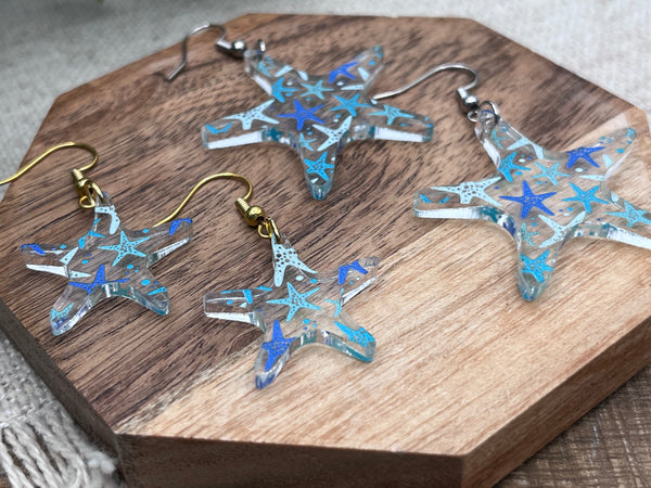Mommy & Me Starfish beach dangle earring