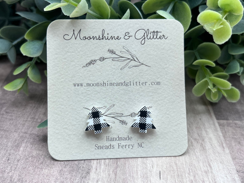 Christmas tree stuff earrings