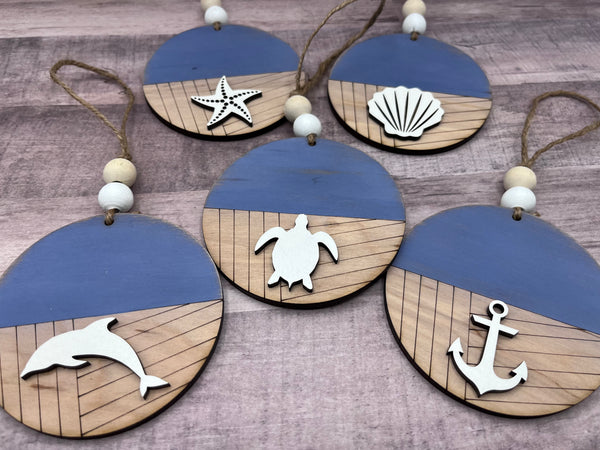 Beach theme ornaments