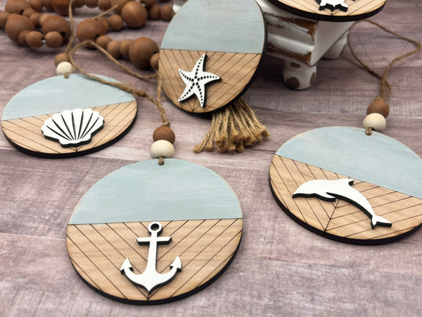 Beach theme ornaments