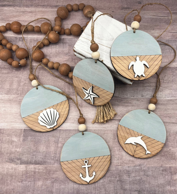 Beach theme ornaments