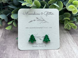Snow Leopard Christmas tree stud