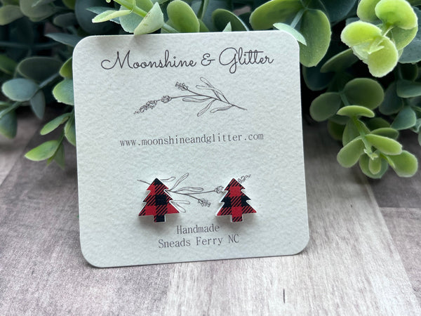 Copy of Christmas tree stud earrings