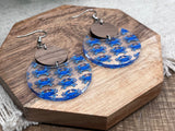 Blue crab Maryland dangle earring