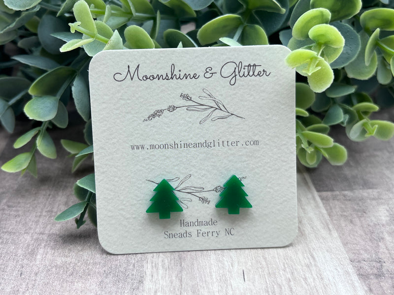 Snow Leopard Christmas tree stud