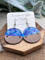 Mermaid Round dangle earring