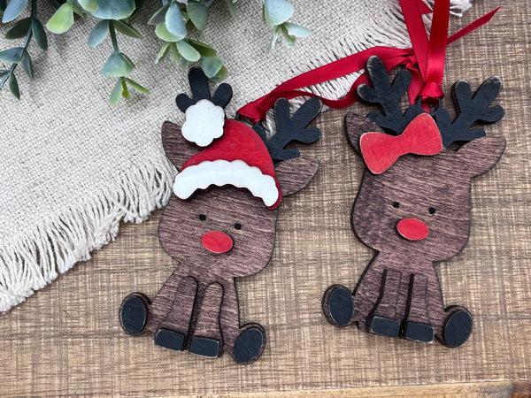 Reindeer 3d ornament