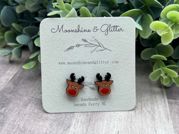 Rudolph stud earrings