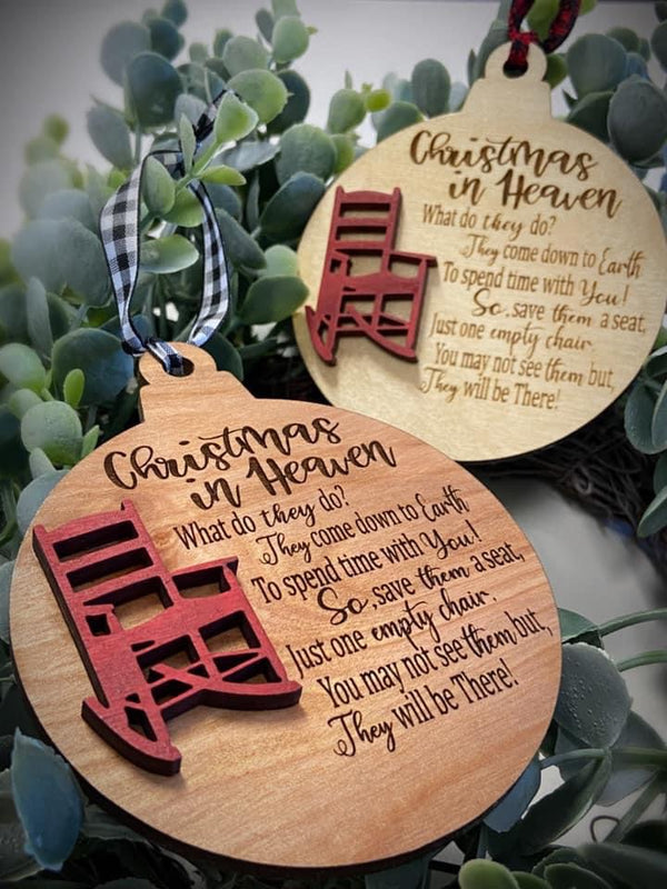 Christmas in Heaven ornament