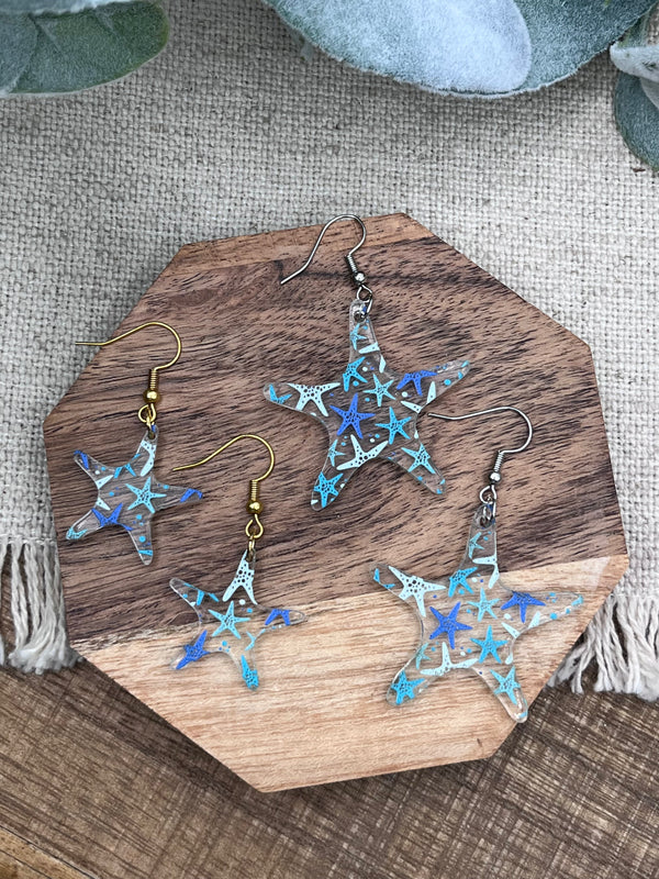 Mommy & Me Starfish beach dangle earring