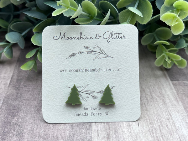 Copy of Christmas tree stud earrings