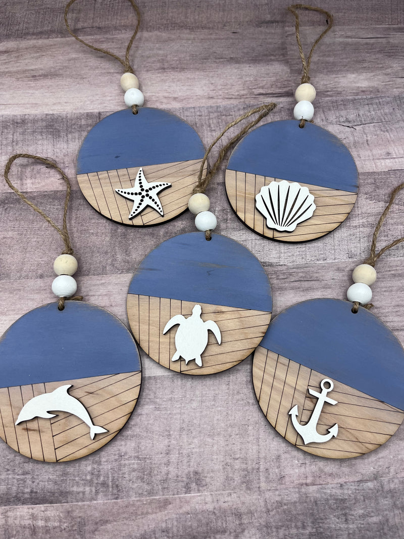 Beach theme ornaments