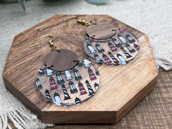 Lighthouse dangle earring