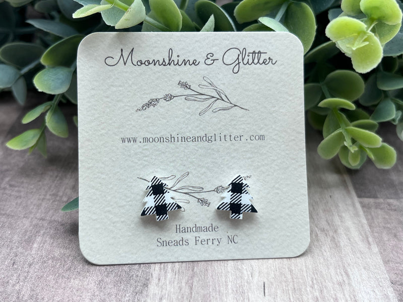 Christmas tree stuff earrings