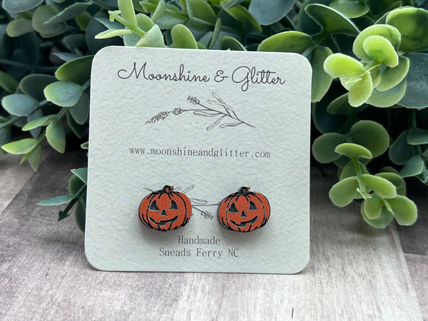 Jackolantern stud earrings